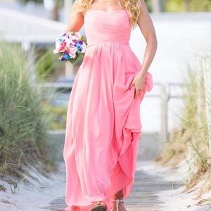 Bridesmaid Coral Dress